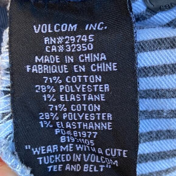 Volcom Would Stalk Flare Medium Wash Flare Jeans Junior's Size 9 / 29 - Picture 10 of 11